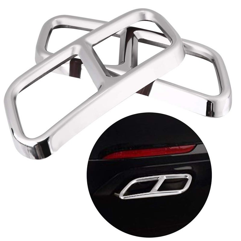 Gorgeri for w222 tip Gorgeri 1 Pair of Rear Pipe Cover Trim, Stainless Steel Car Pipe Trims for Replacement for Replacement for Benz S R Class W222 W251 2010-2017 - Image 5